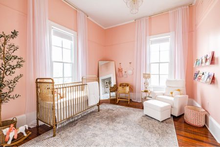 Baby girl nursery decor 