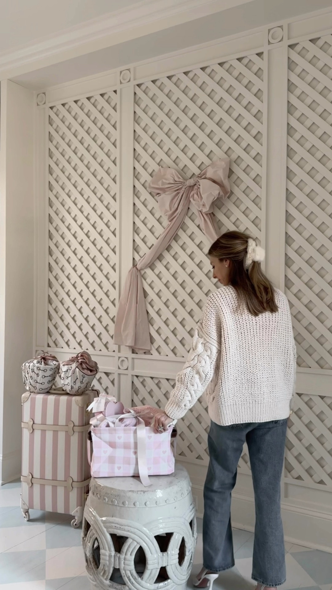 Reusable $20 Valentine’s basket and the prettiest pajamas and heart clothes for my almost nine year old! 