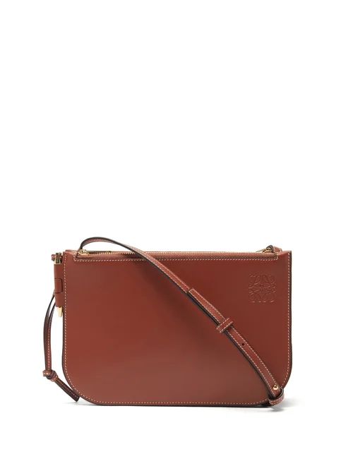 Loewe - Gate Leather Cross-body Bag - Womens - Brown | Matches (UK)