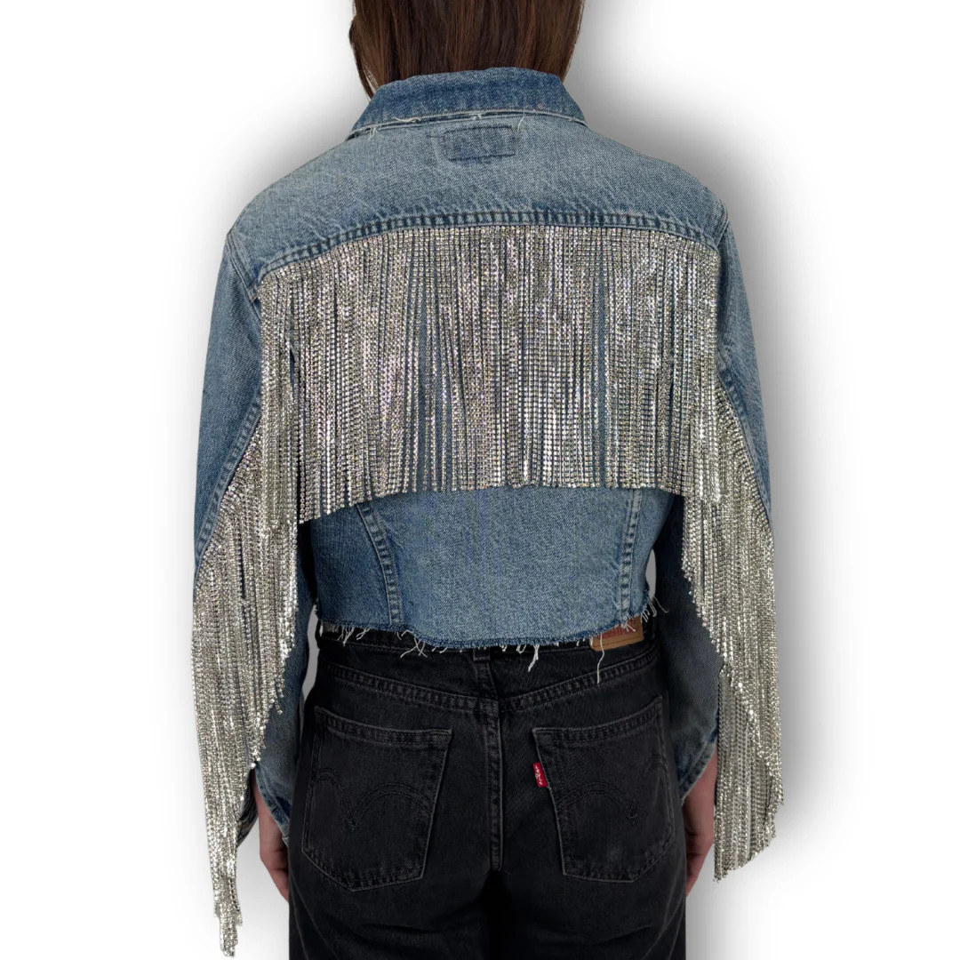 VINTAGE RHINESTONE FRINGE JACKET | Daniel Diamond