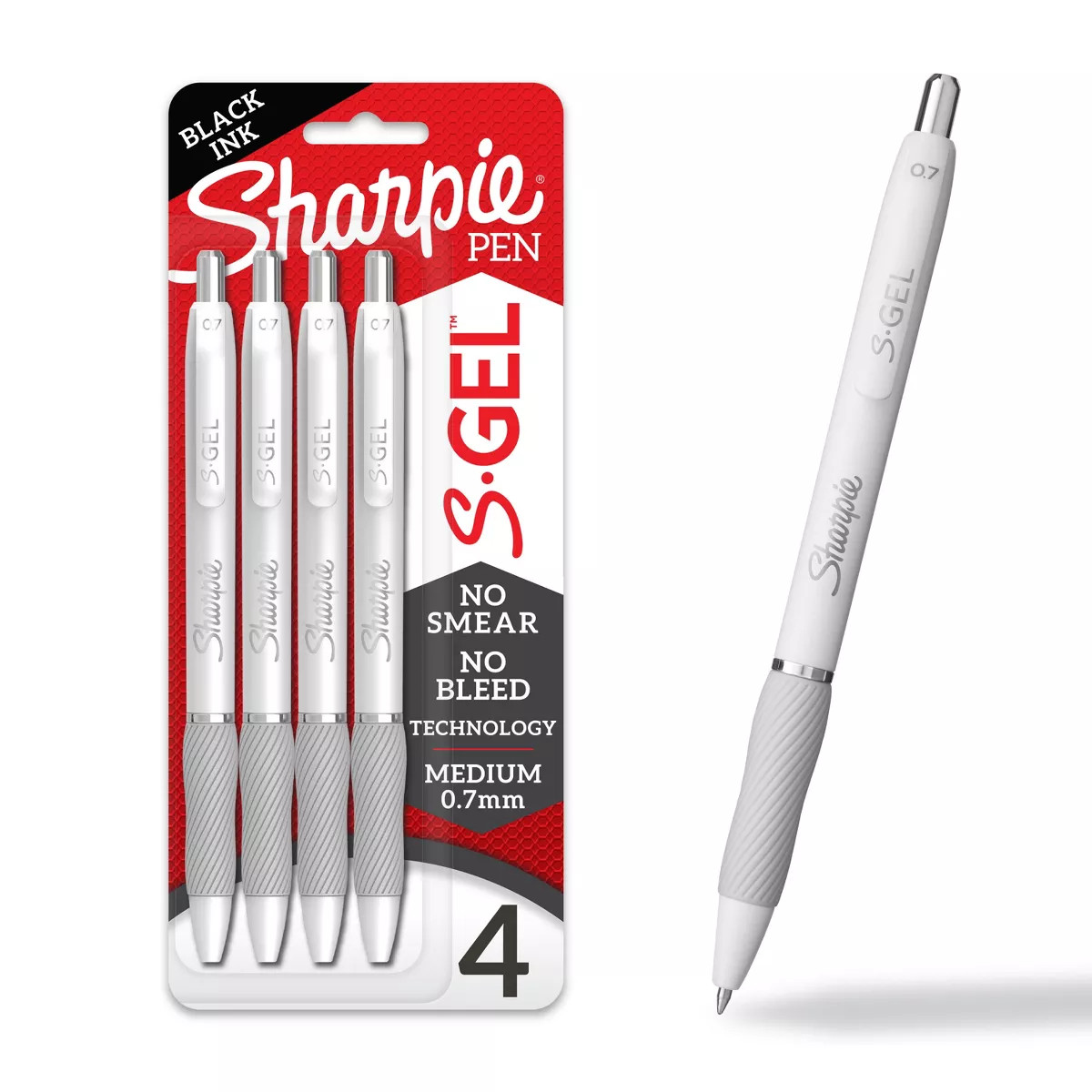 Sharpie 4pk Gel Pens Black Ink 0.7mm Medium Tip | Target