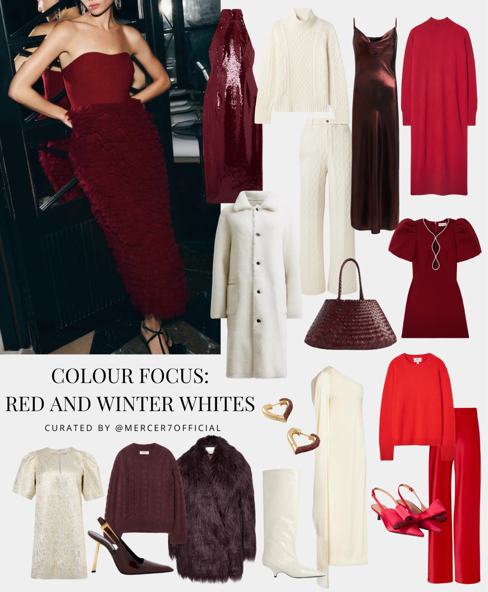 An edit dedicated to shades of red and winter whites. Perfect for the festive season!

#LTKeurope #LTKpartywear #LTKwinter