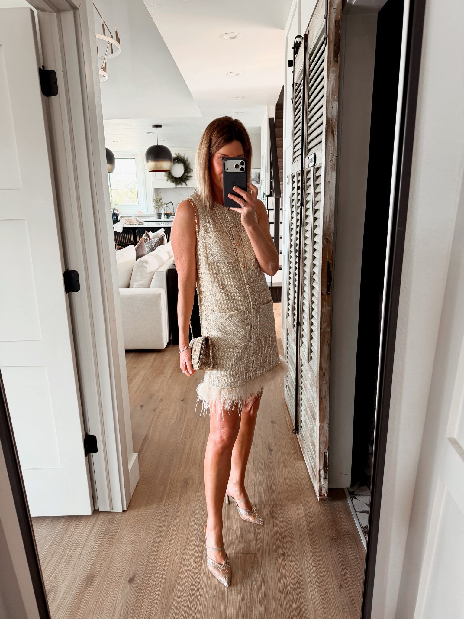 Gorgeous tweed dress 
I’m in a small 

#LTKOver40 #LTKSeasonal