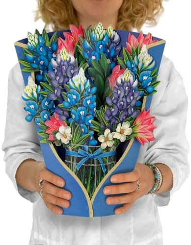 FreshCut Paper Pop Up Cards, 12 inch Life Sized Forever Flower Bouquet 3D Popup Greeting Cards wi... | Amazon (US)