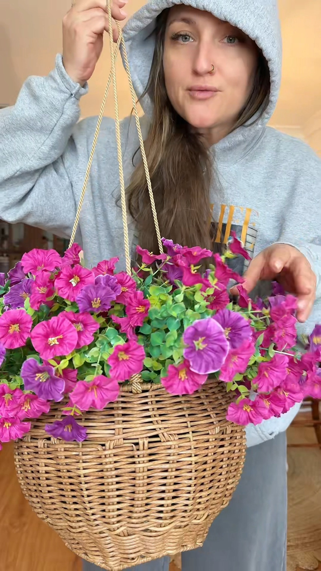 Cozy cottage s porch decor! Spring edition🌸! #SpringDecor #CottageKorsAesthetic #FauxFlorals #PlanterBasket #OutdoorDecor 

#LTKHome #LTKdayinmylife #LTKSeasonal