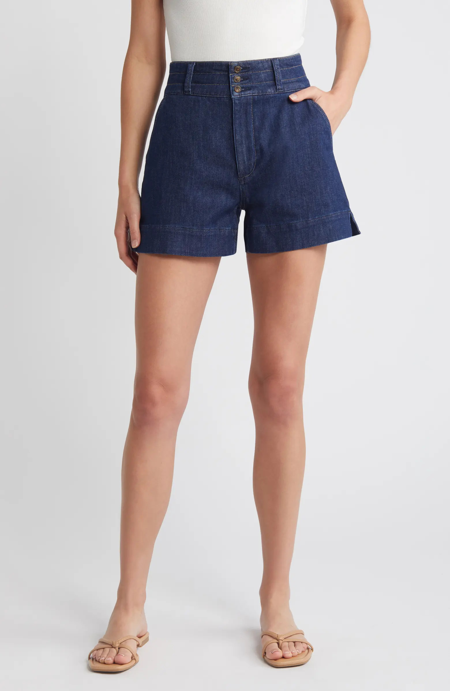 PAIGE Dani High Waist Denim Shorts | Nordstrom | Nordstrom