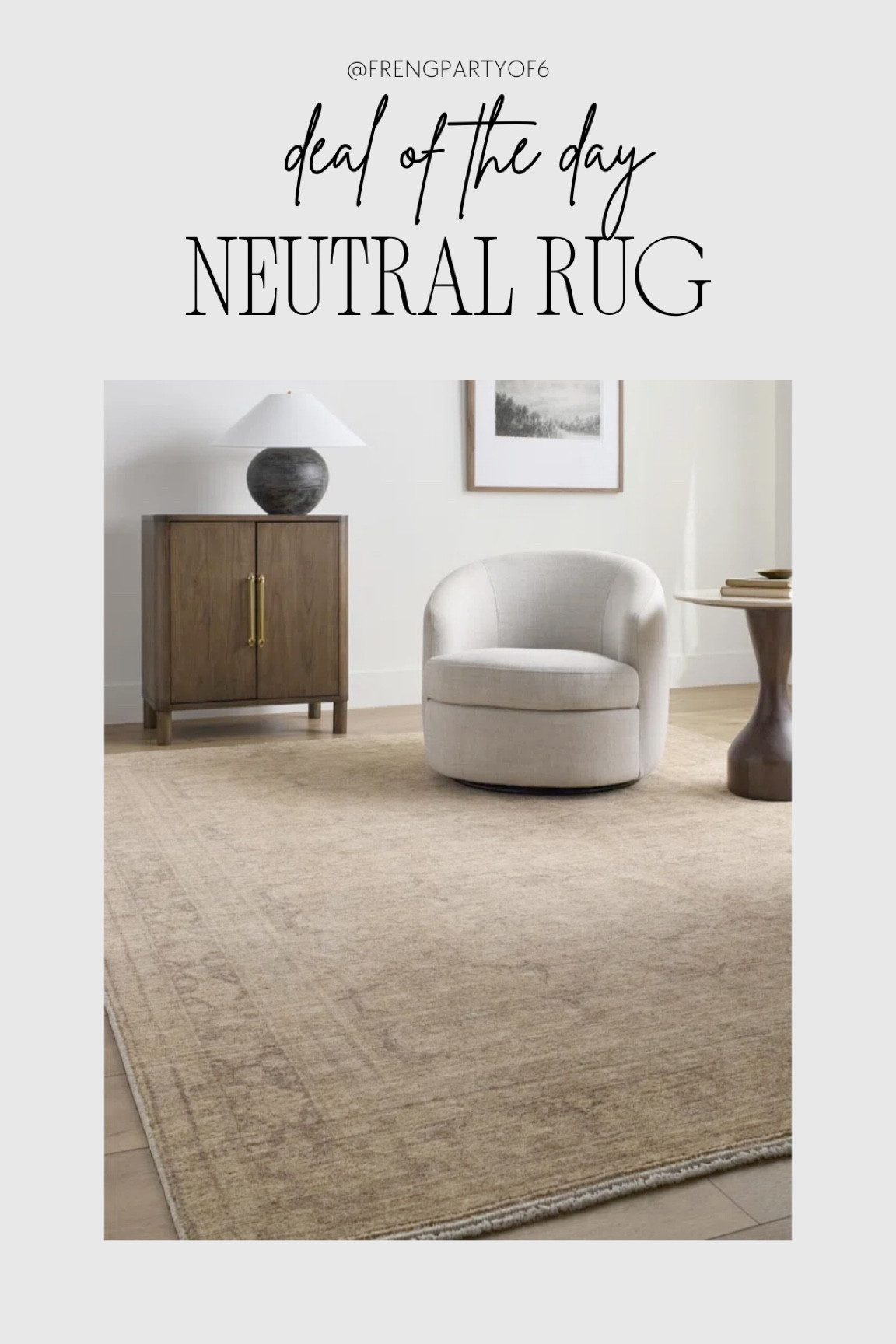The prettiest neutral rug on sale!

#LTKHome #LTKSaleAlert