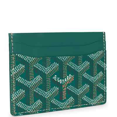 Goyard Saint Sulpice Green Card Holder Mens Wallet Designer | eBay US