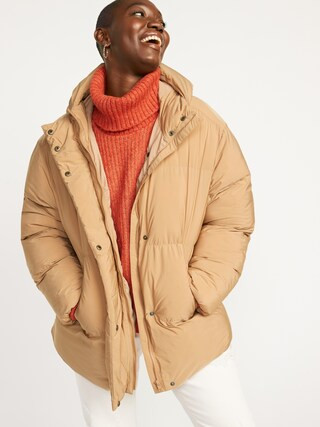 Water-Resistant Hooded Puffer Jacket for Women | Old Navy (CA)