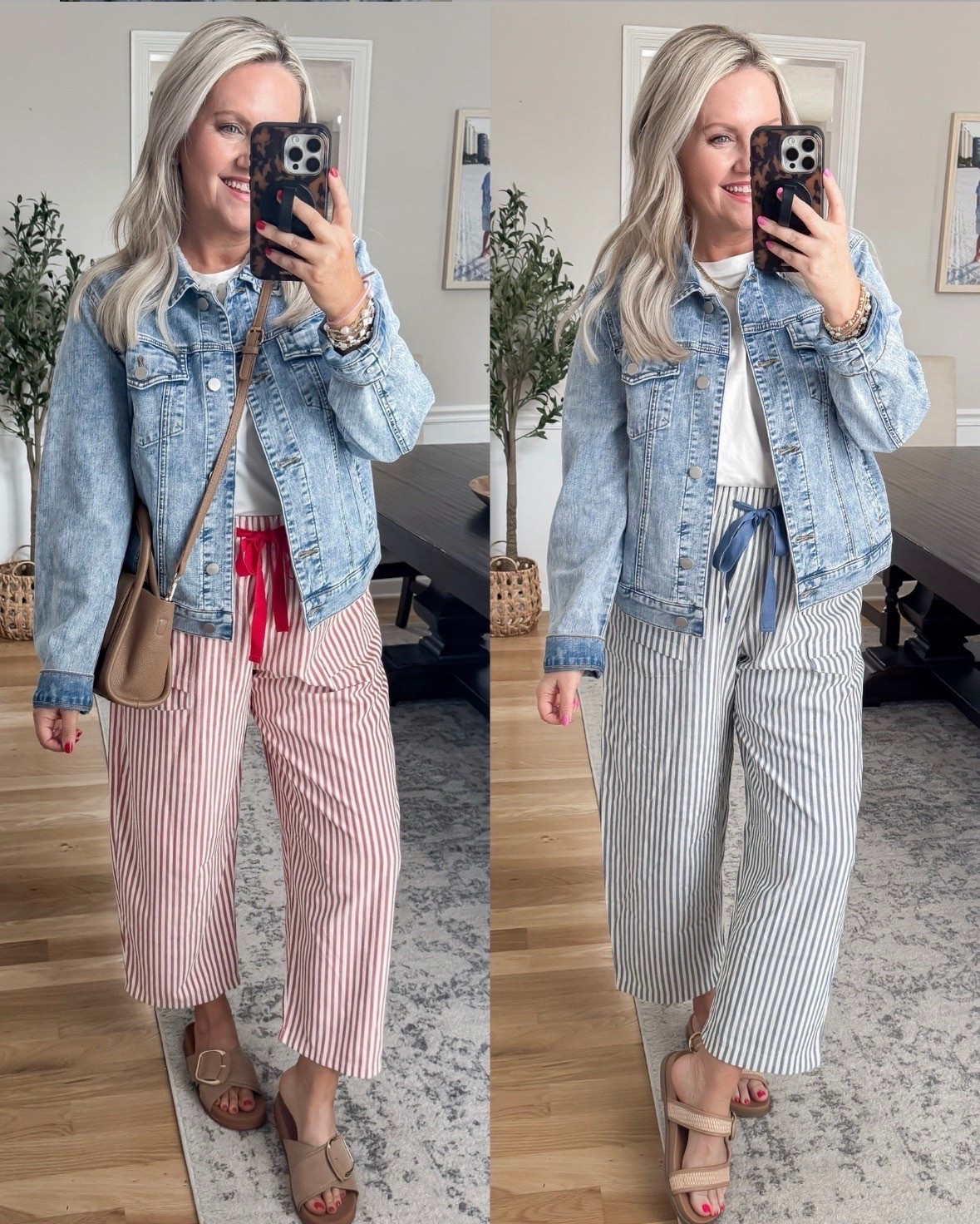 Trending! These stripe pants are the perfect mix of bold and versatile, making them a statement piece for any casual or dressed-up look. Pair with a neutral top or tee for an effortlessly chic outfit. 

Striped pants, casual chic, summer style, everyday outfit, statement bottoms, versatile fashion, trendy stripes, lovelylifestyling

#LTKootd #LTKOver40 #LTKSeasonal