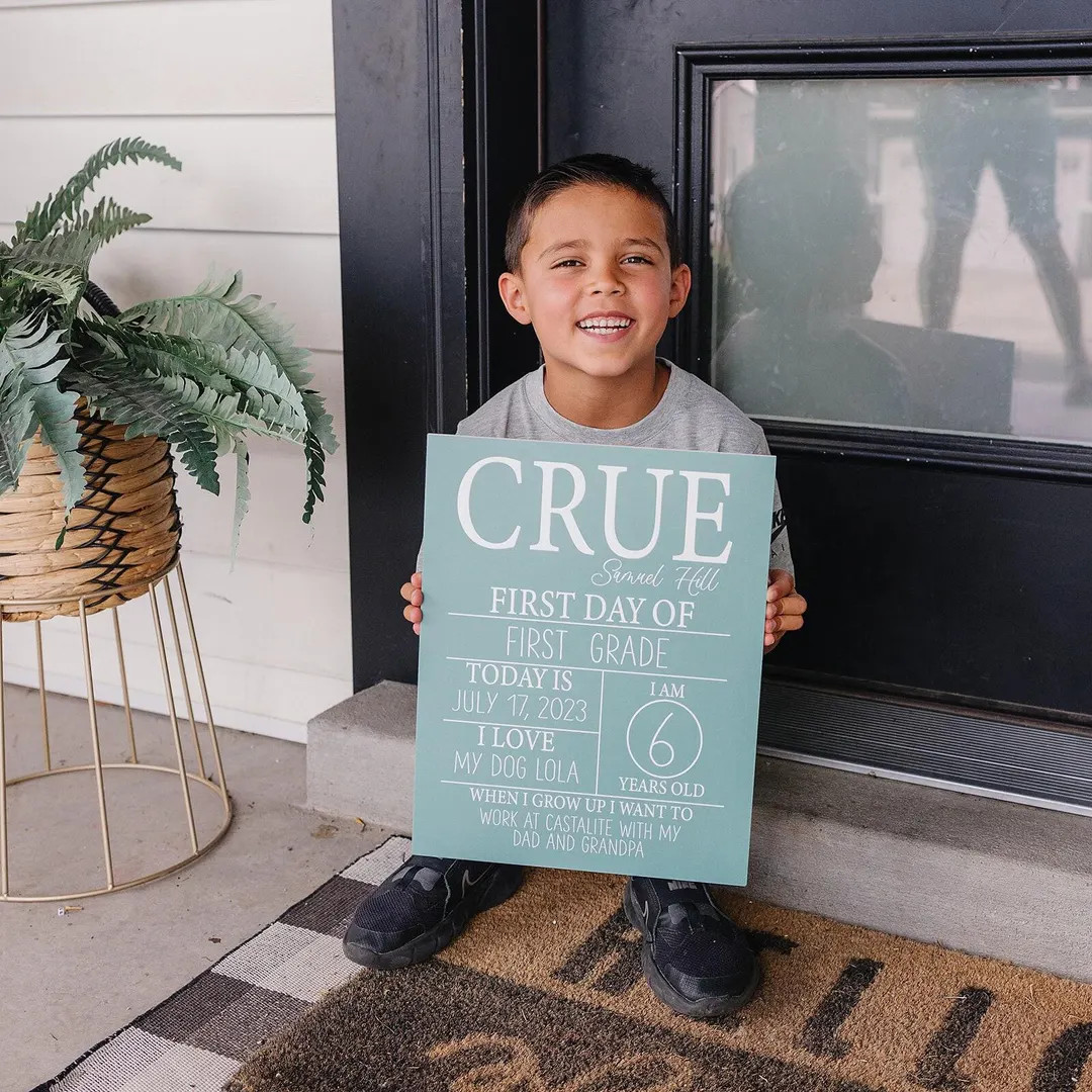 First Day of School Sign, Back to School Sign, Personalizable Reusable School Sign, School Photo ... | Etsy (US)