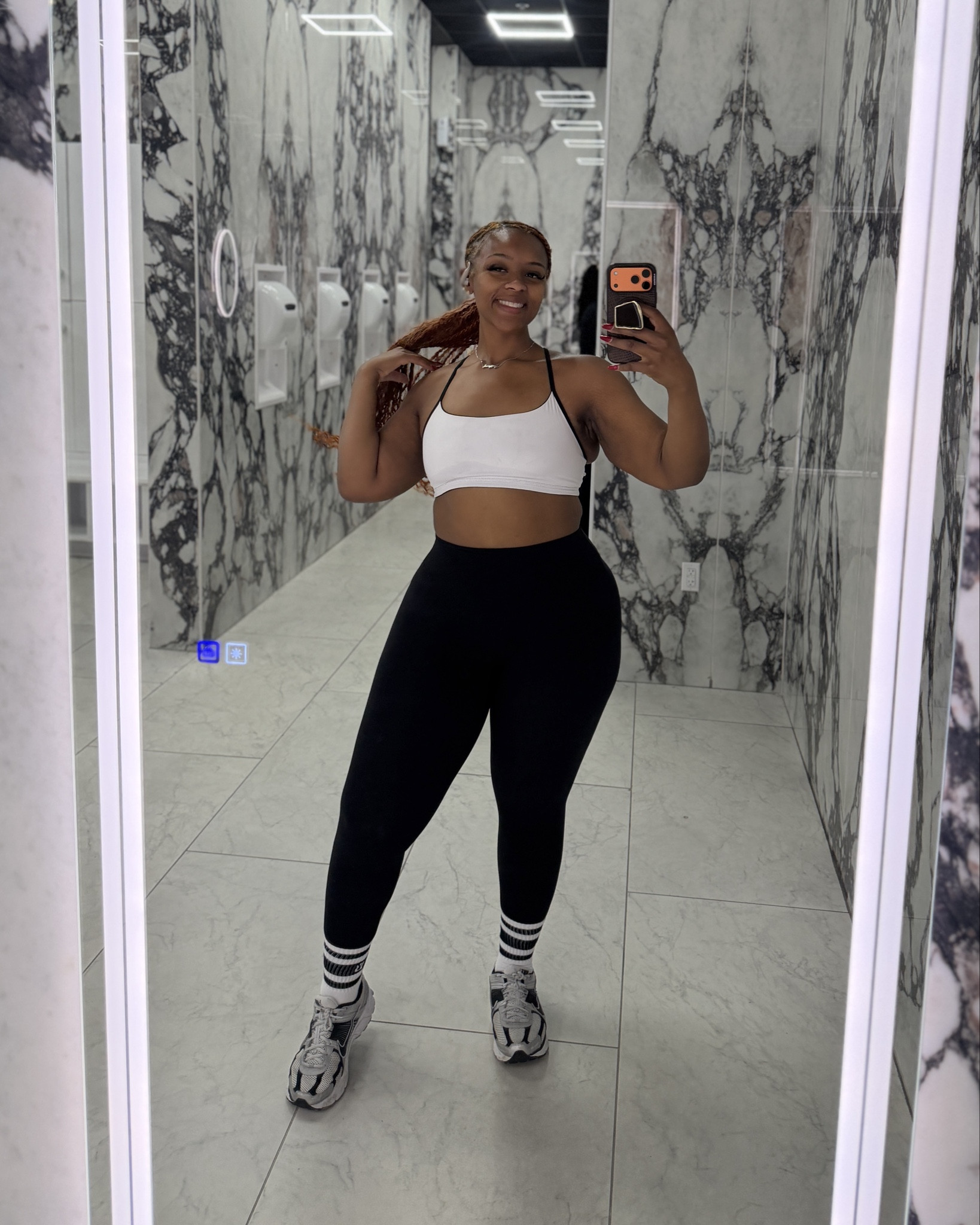 Size Large - Leggings & Tee
Size Medium - Bra 



#LTKfitnessgoals #LTKActive #LTKootd