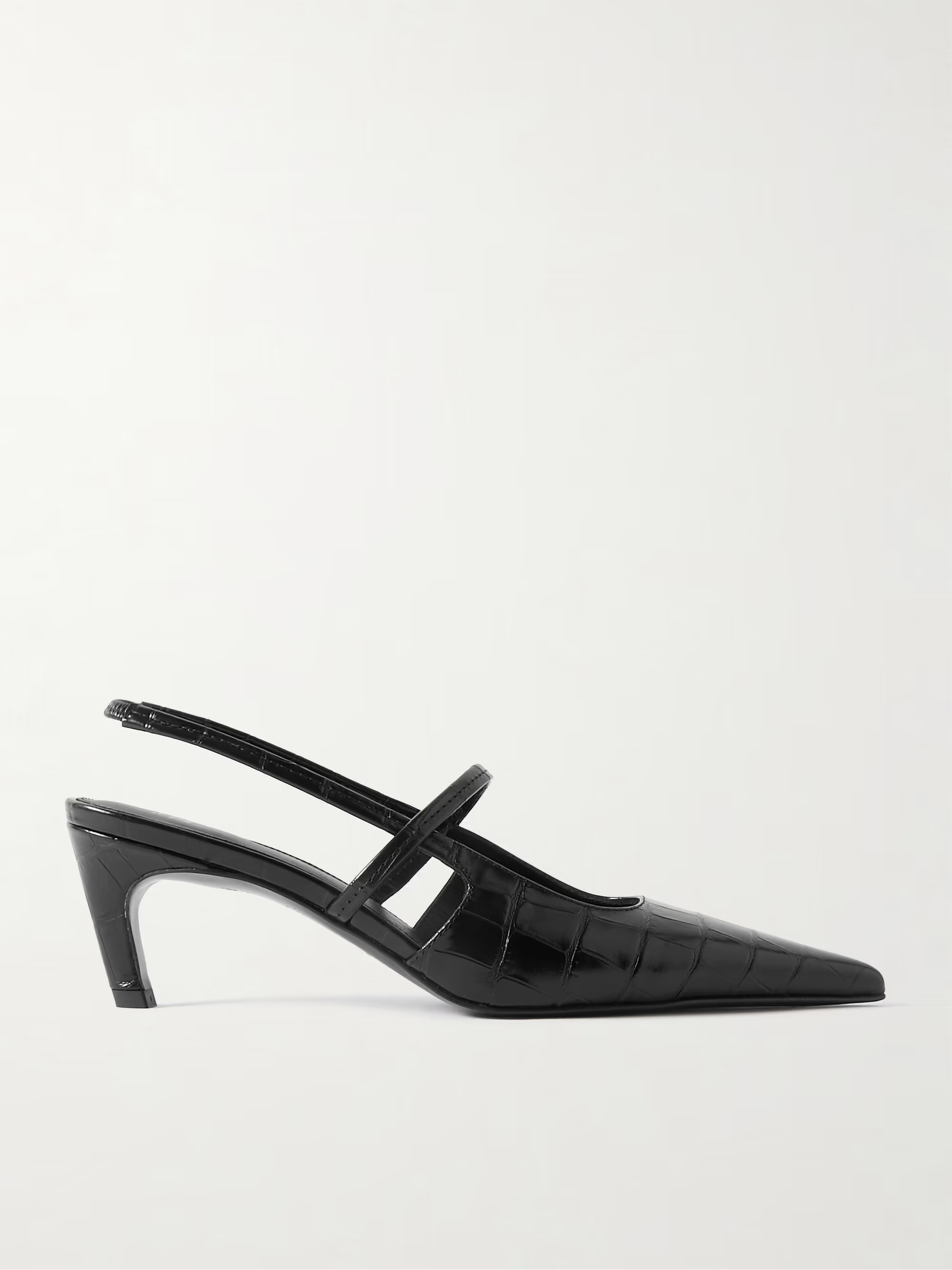 The Sharp croc-effect leather slingback pumps | NET-A-PORTER (UK & EU)
