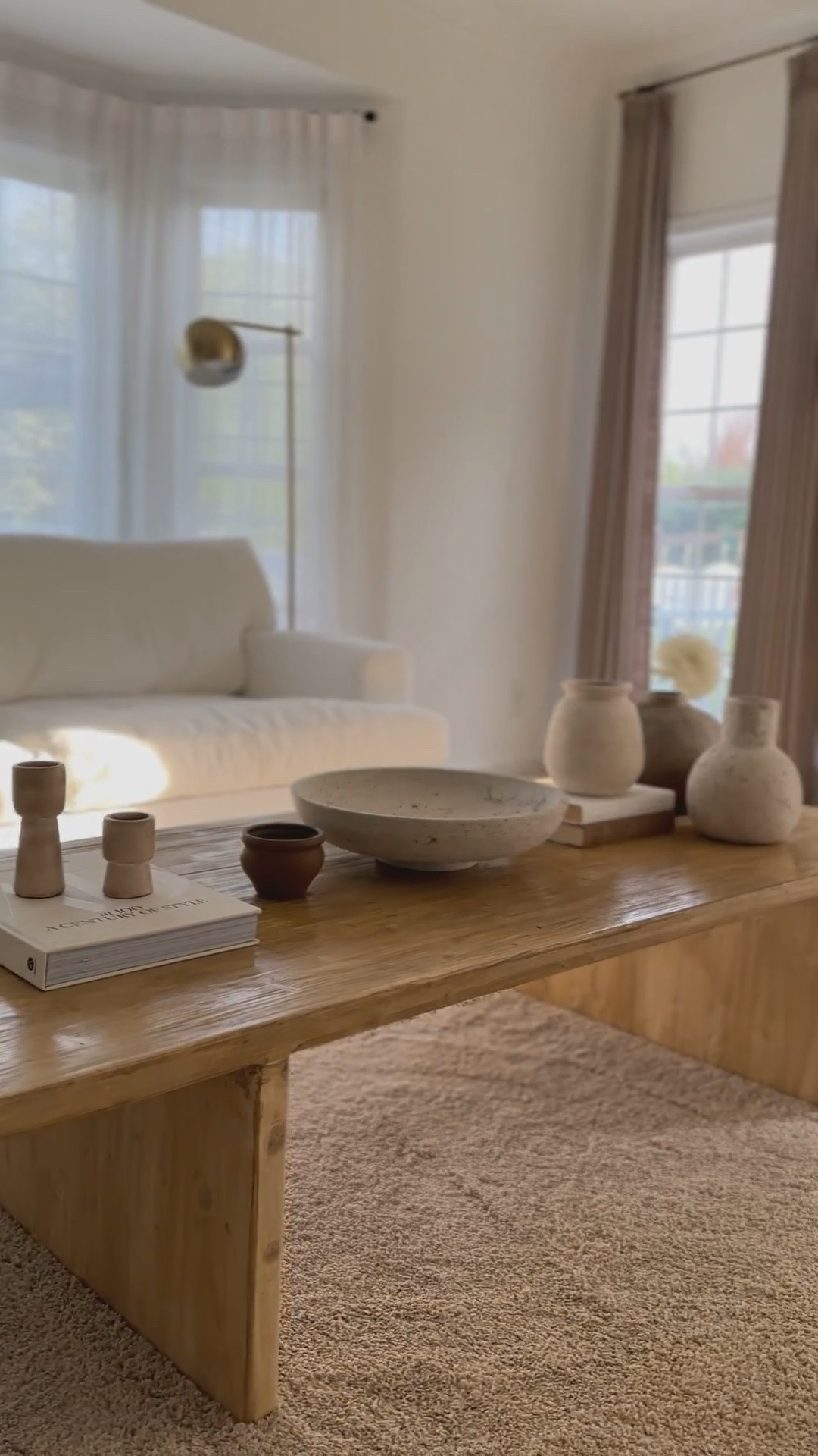 A quick pan of our living room 🤎 keeping things neutral, cozy, and simple. I love how the space feels calm but still layered with texture.
Shop this space below and let me know if you’ve already started holiday decorating!

#LTKStyleTip #LTKHome