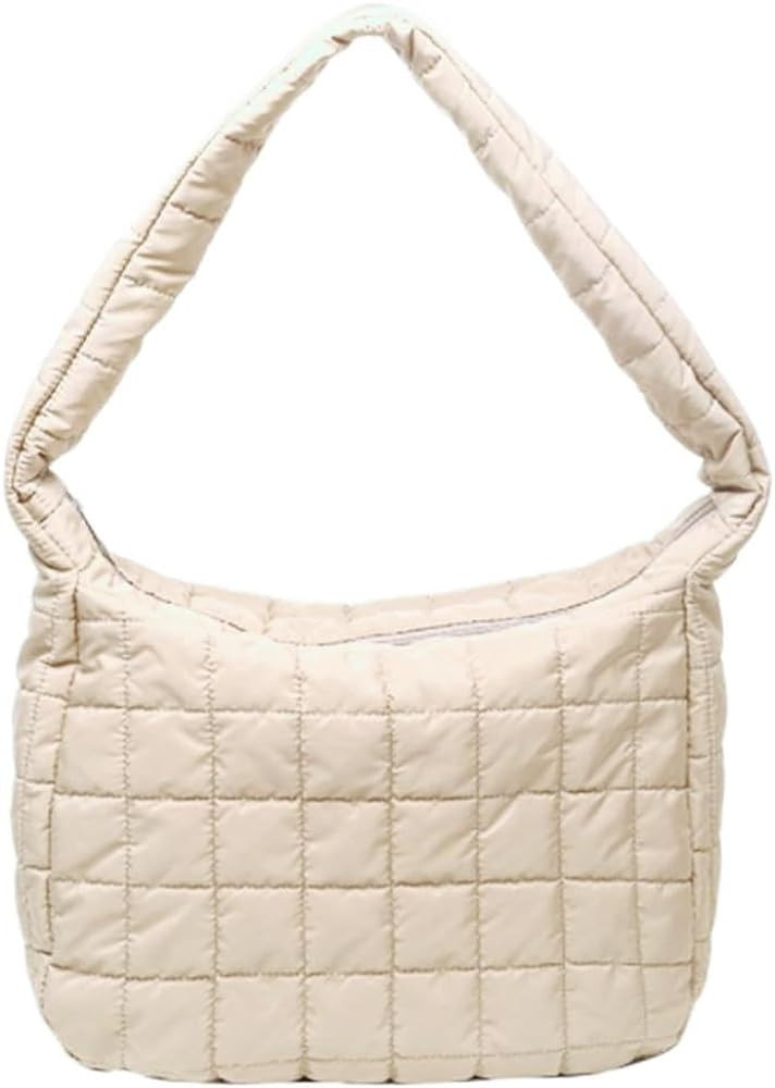 WSRYDJDL Down Cotton Padded Large Tote Bags Lattice Crossbody Tote Bags for Women Lightweight Qui... | Amazon (US)