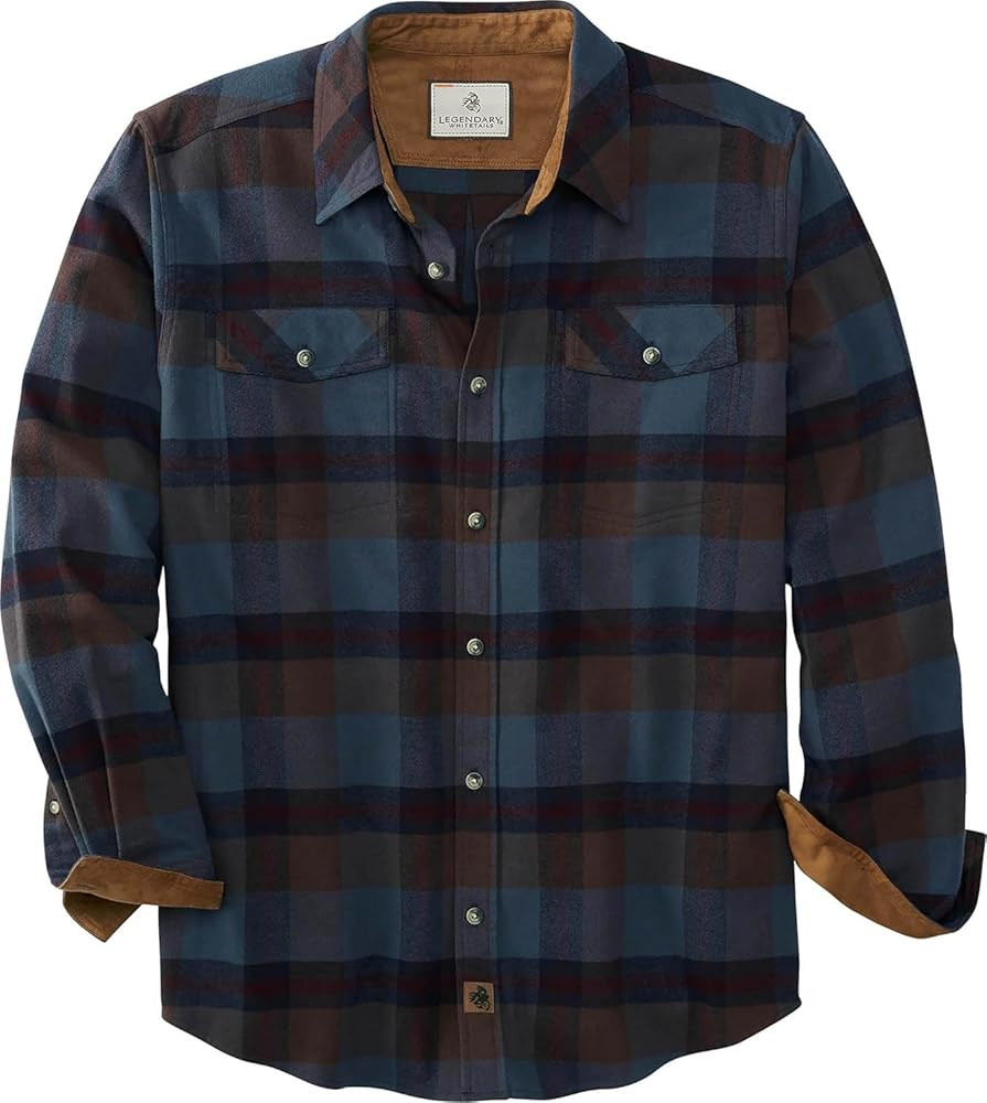Legendary Whitetails Mens Flannel Shirt Long Sleeve Button Down Relaxed Fit | Amazon (US)