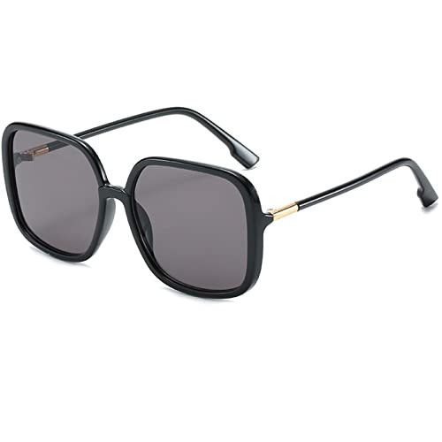 AMFG Square-Frame Sunglasses Women and Men Big-Frame Gradient Color Glasses Outdoor Shade Decorative Eyes (Color : A, Size : Medium) | Amazon (US)