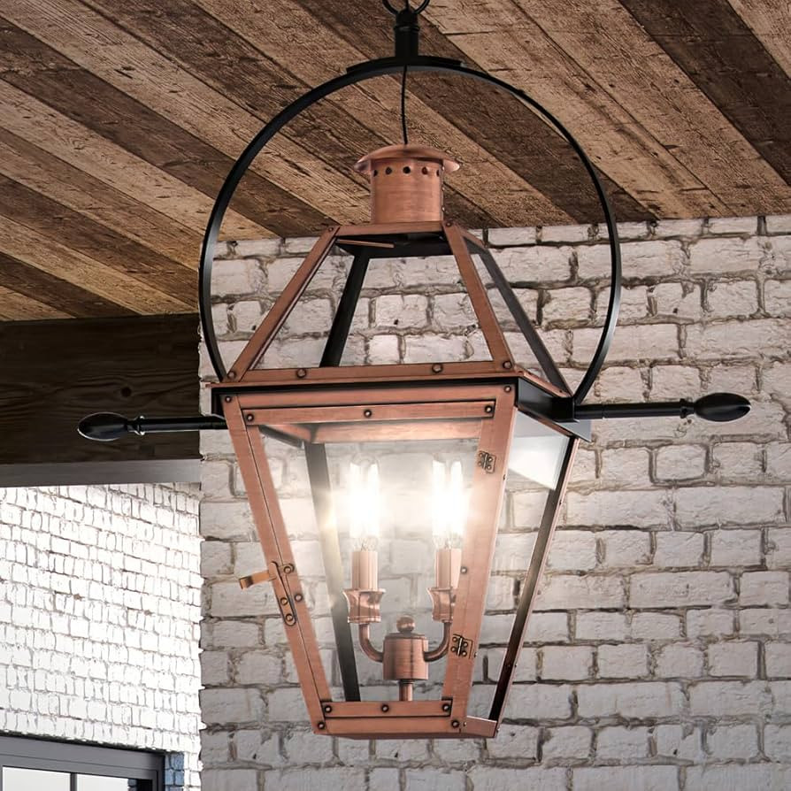 Urban Ambiance Luxury Historic Outdoor Pendant Light, Large Size: 23.5" H x 21.25" W, with Tudor ... | Amazon (US)