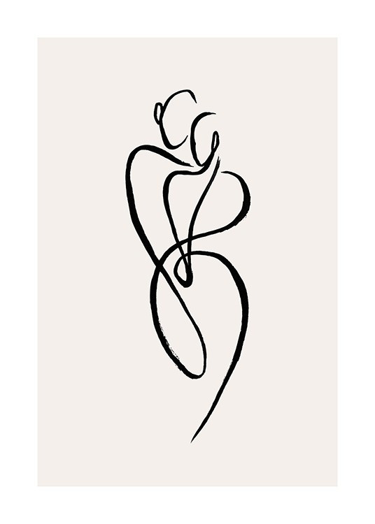 Painted Lines No2 Poster | Desenio