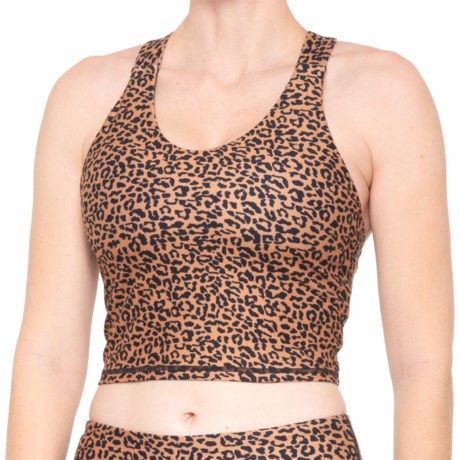 Kyodan Animal Print Crop Bra Top (For Women) | Sierra