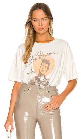 Bob Dylan At The Troy Armory Merch Tee in Stone Vintage | Revolve Clothing (Global)