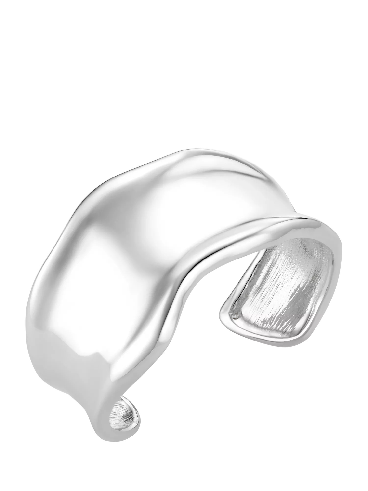 Orelia Molten Cuff Bracelet, Silver | John Lewis (UK)
