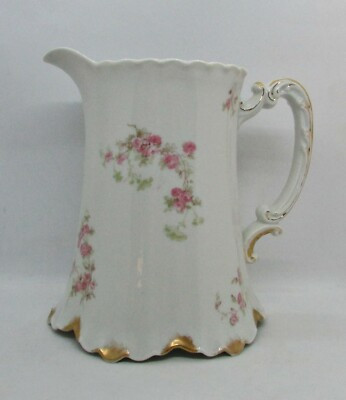 Haviland Water Pitcher No. 2 -  Small Pink Roses Schleiger 42H | eBay US