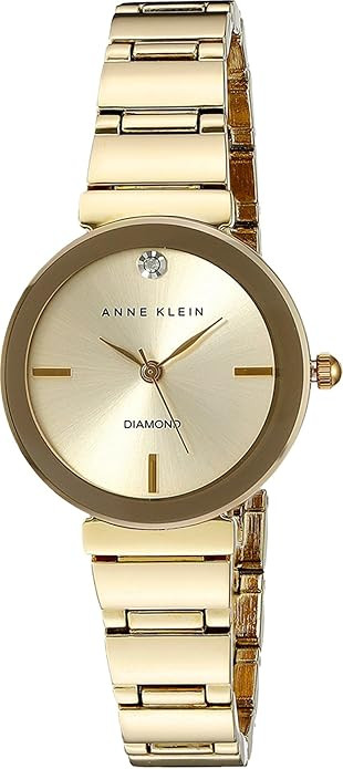 Anne Klein Women's Genuine Diamond Dial Bracelet Watch | Amazon (US)