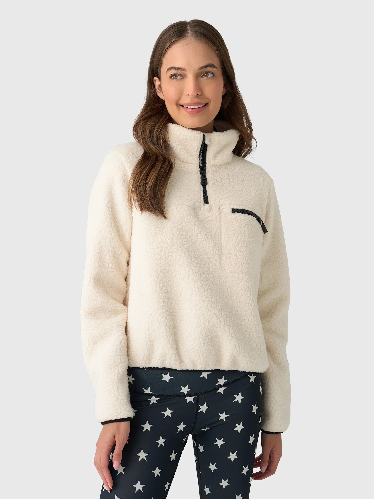 BERNO
                      
                     Women's Cloud Zip Fleece Pullover | Saint Bernard
