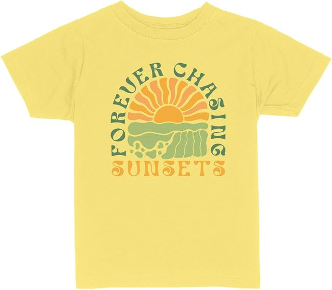 Retro Forever Chasing Sunsets Toddler Kids T-Shirt | Amazon (US)