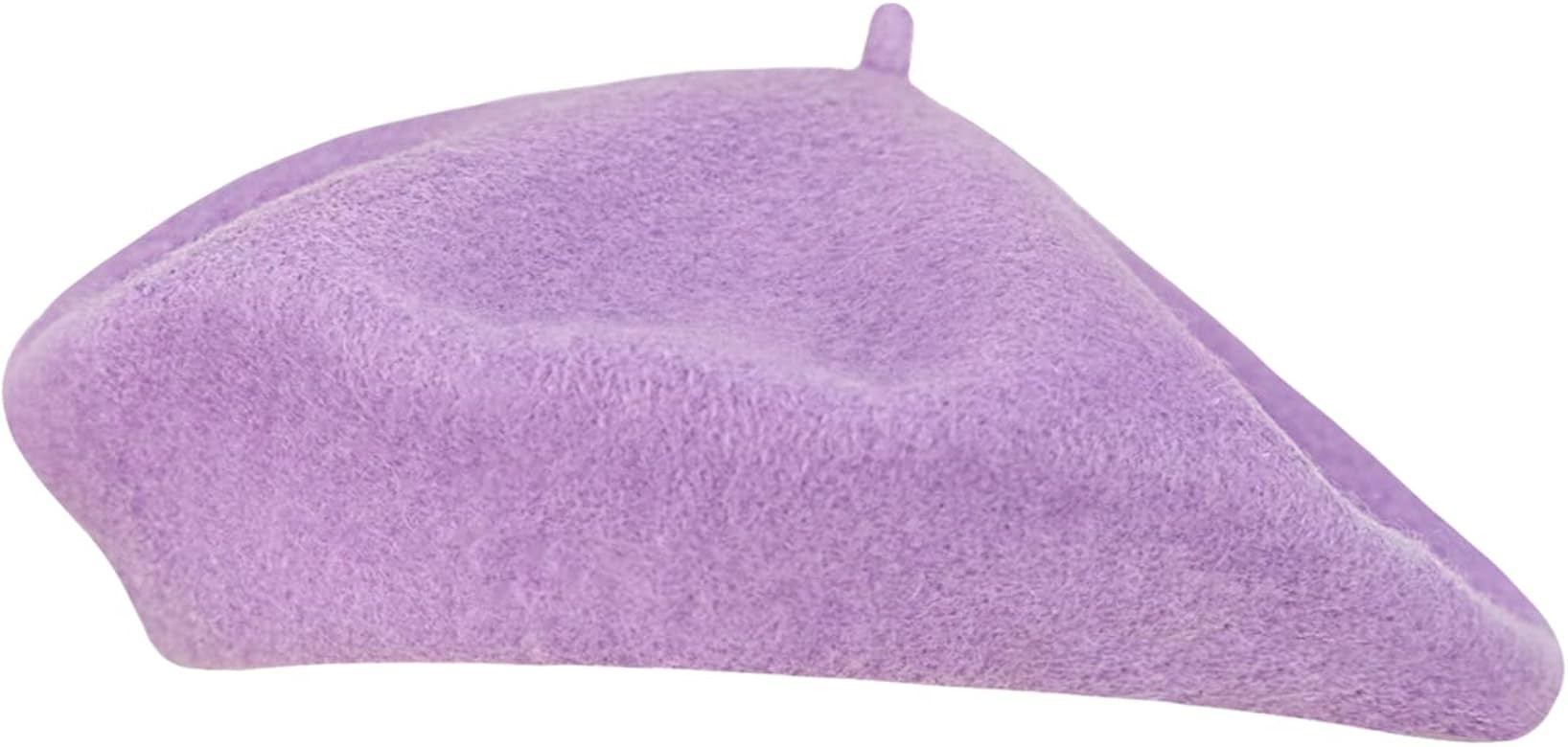Gllutt Women Wool Beret Hat French Style Solid Color | Amazon (US)