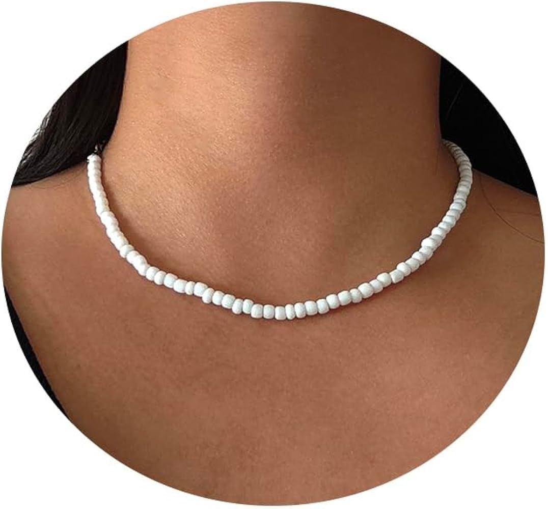 Boho Shell Necklace for Women, Seashell Choker Necklaces Pendant Layered Charm Puka Shell Necklac... | Amazon (US)