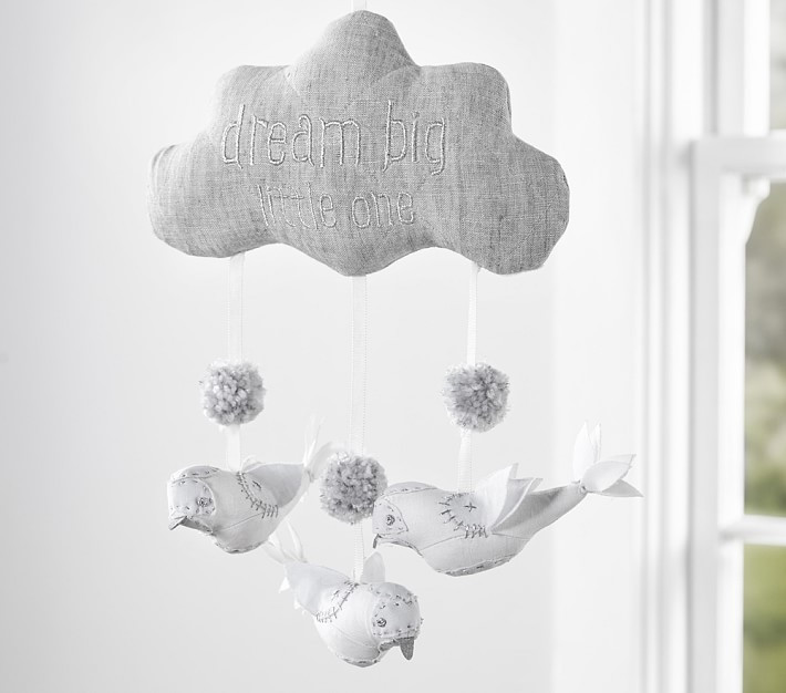 Bird Sentiment Crib Mobile | Pottery Barn Kids