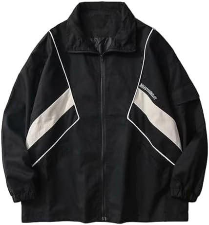 Wyeysyt Women Windbreaker Jacket Y2k Varsity Jackets Oversized Vintage 90s Jacket | Amazon (US)