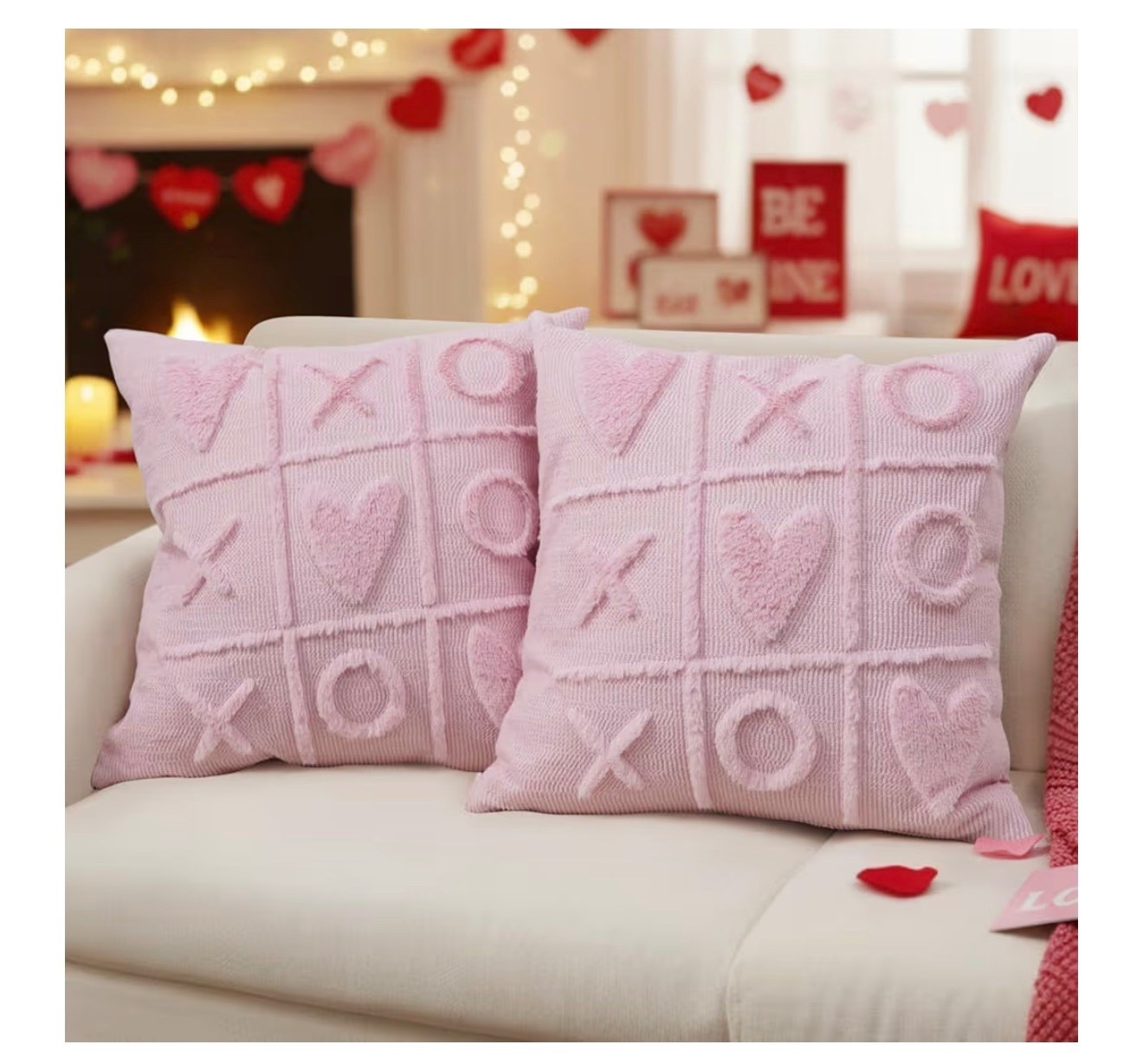 Valentine Pillow Covers 18x18 Inch Set of 2 Valentines Day Decorations Pink Throw Pillow Covers Valentines Decor Pillowcase for Couch Sofa Cushion Case Home Wedding Anniversary

#LTKGiftGuide #LTKHome #LTKWedding
