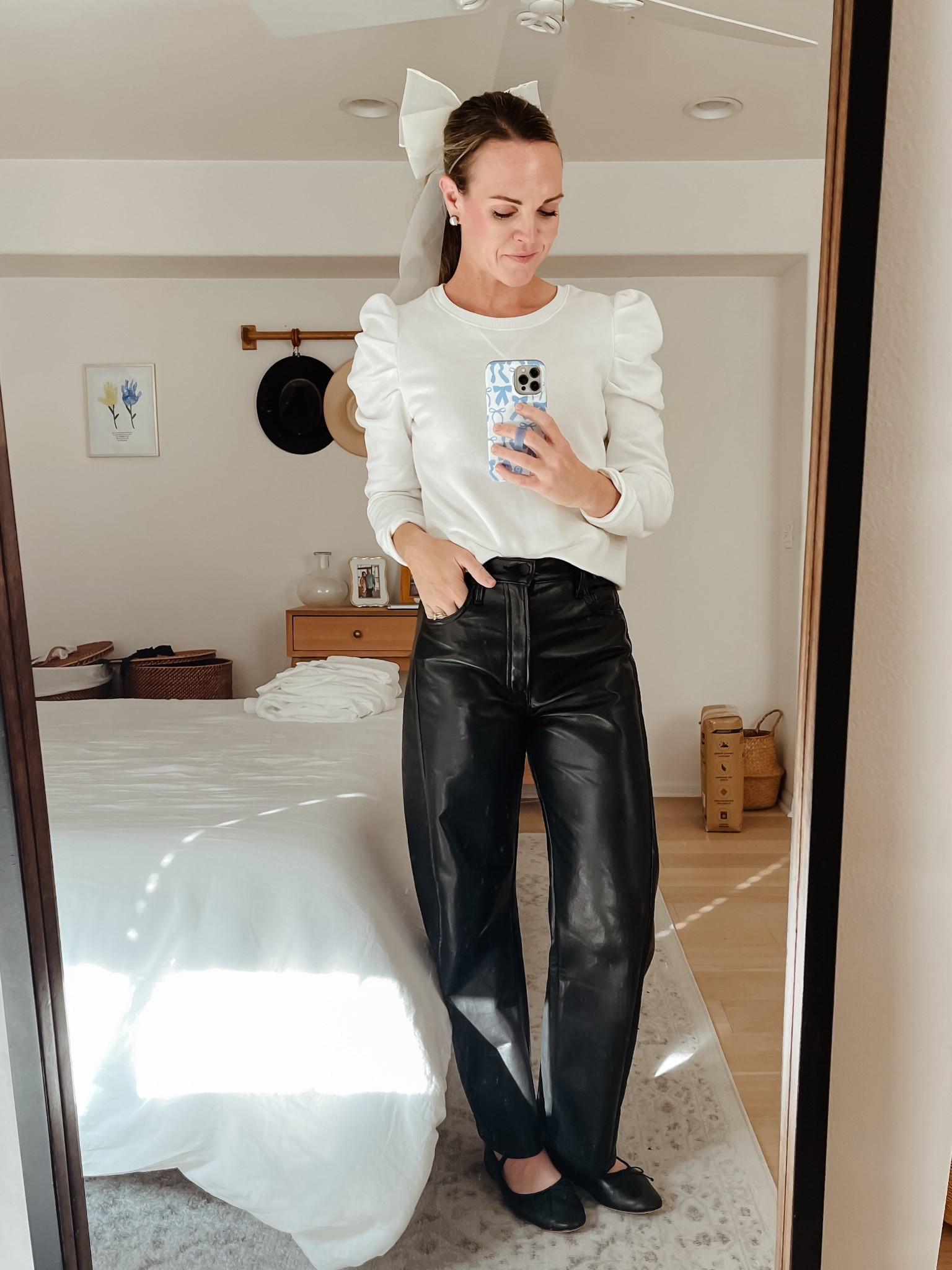 OOTD 🎀

Linked as many similar products as I could find. Pants fit TTS. Wearing a 25. 

#LTKHoliday #LTKootd