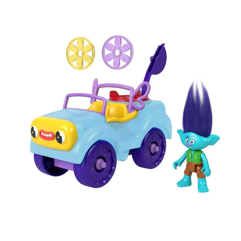 Imaginext DreamWorks Trolls Branch Figure and Buggy Toy Car with Projectile Launcher, 4 Pieces - ... | Walmart (US)