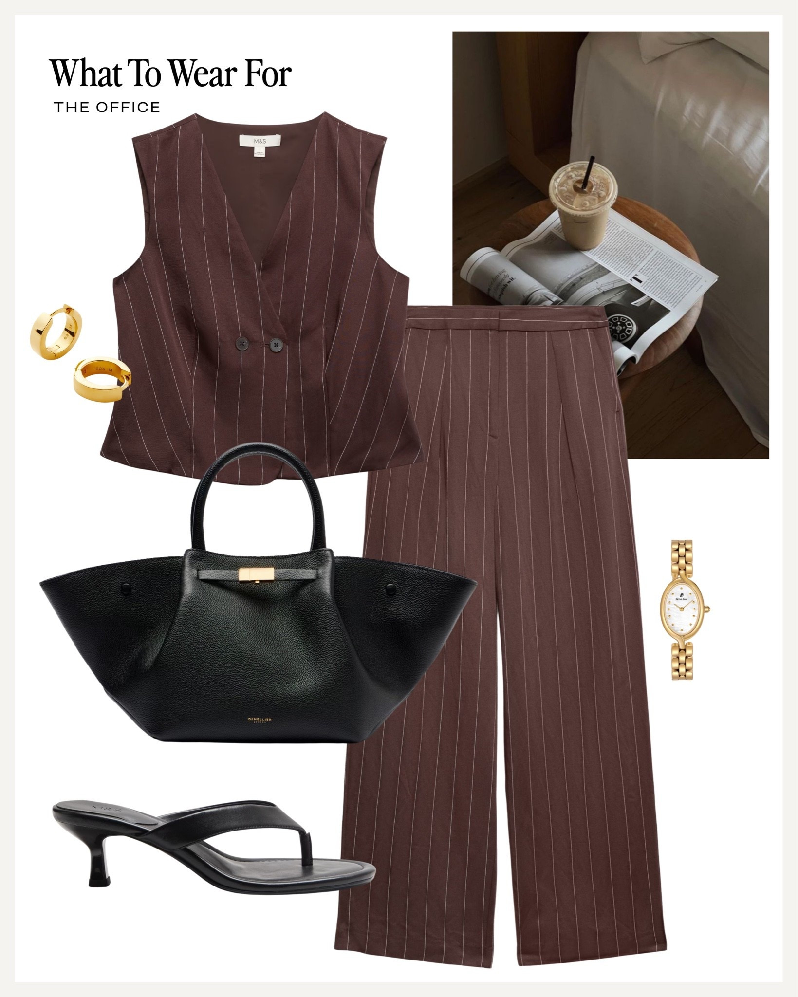 The office 💻 

Marks and Spencer, workwear, suit, black tote, heels, effortless style, waistcoat

#LTKsummer #LTKworkwear