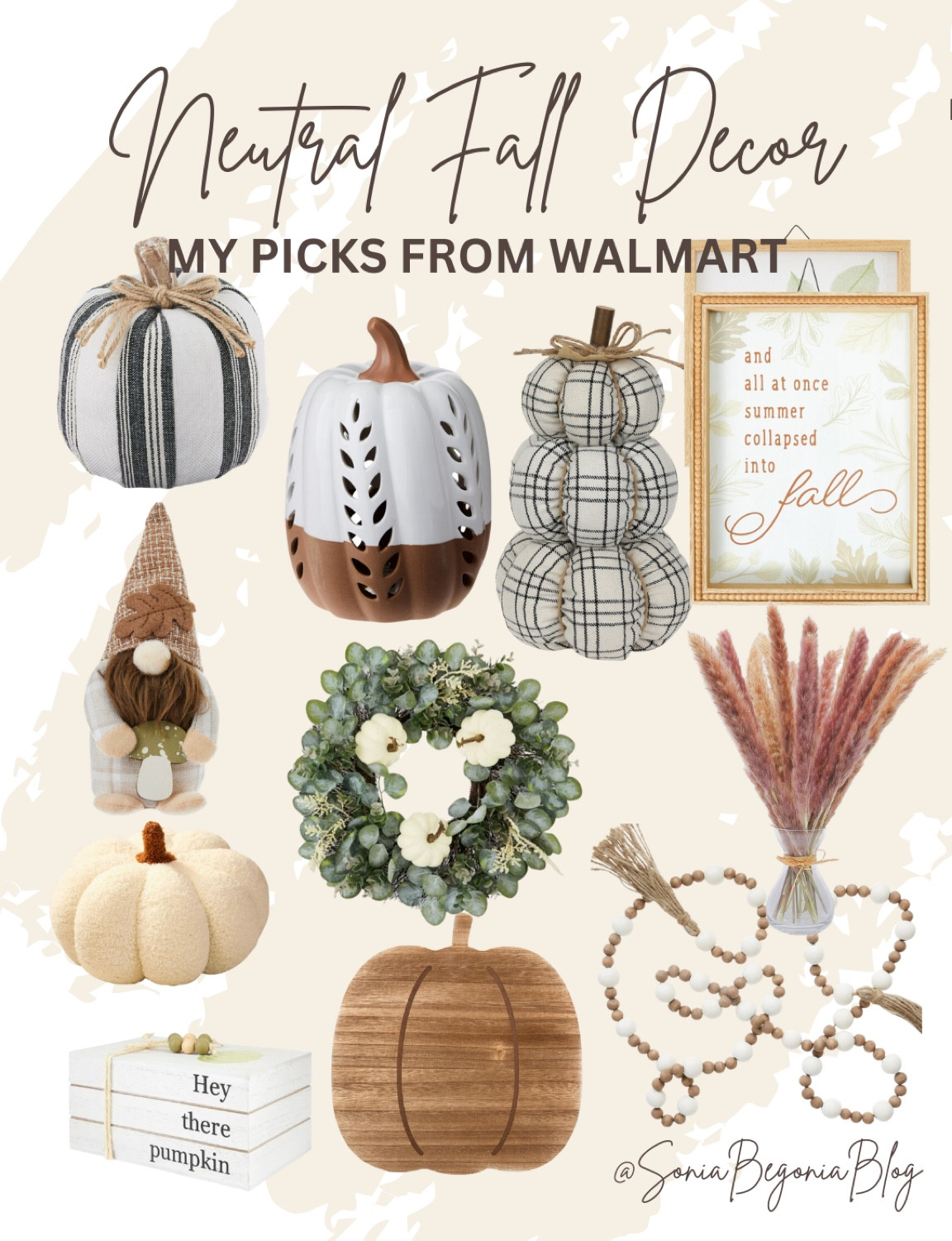 More neutral fall decor from @walmart!!! #WalmartPartner #Walmart #WalmartHome #WalmartFinds #IYWYK
