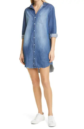 Mary Famous Cotton Denim Long Sleeve Shirtdress | Nordstrom