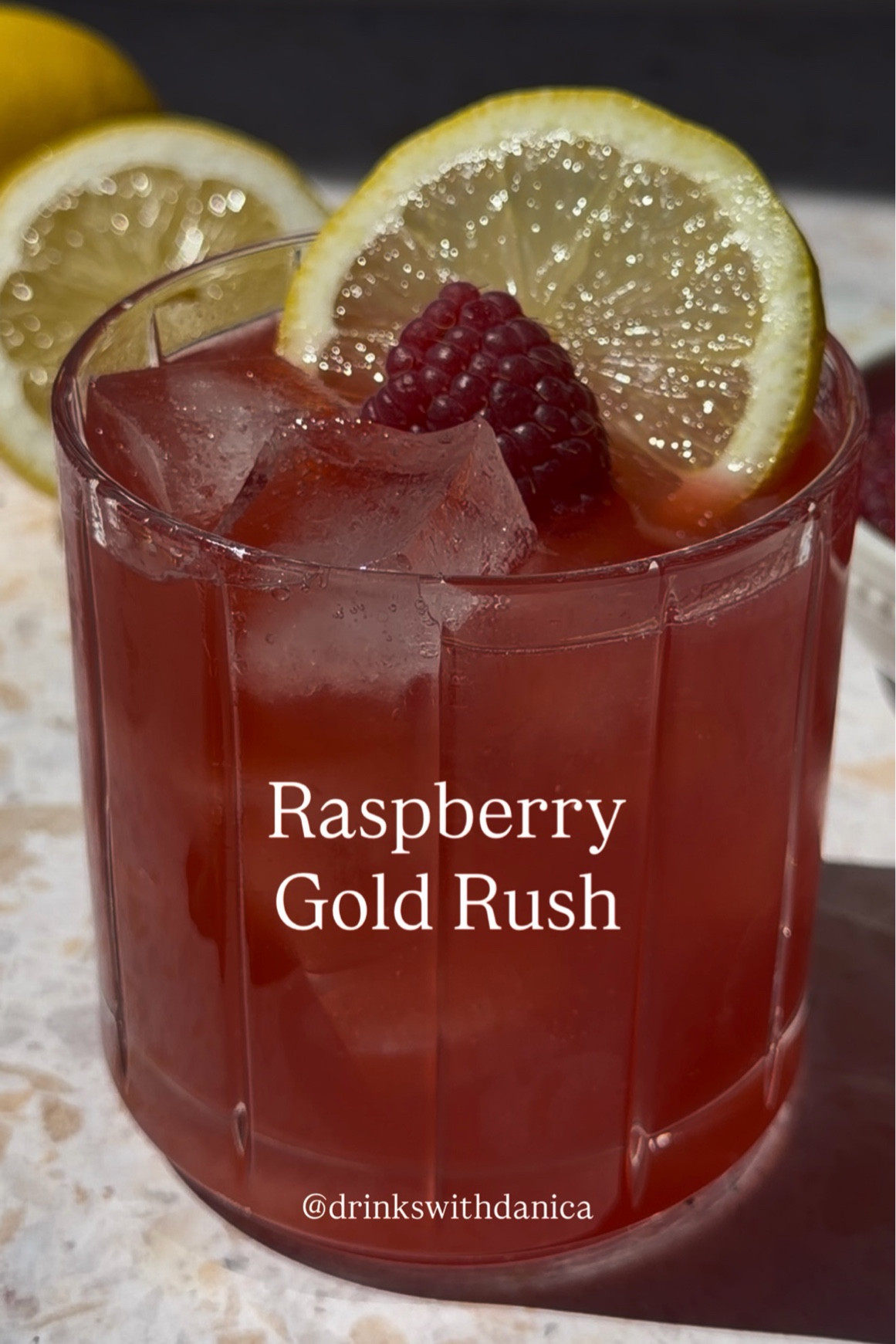 Raspberry Gold Rush

Follow me on Instagram and TikTok @drinkswithdanica for this recipe and more 