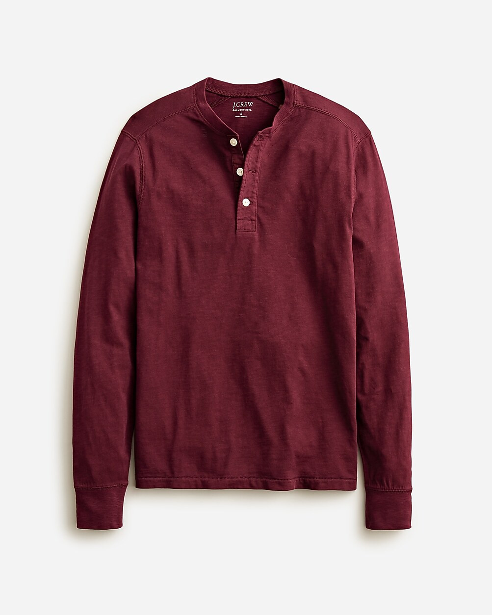 Garment-dyed slub cotton henley | J. Crew US