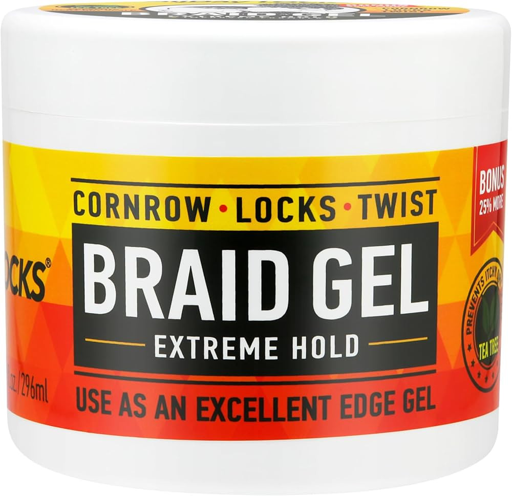 AllDay Locks Braid Gel Extreme Hold - Braiding Gel for Cornrows, Locks, & Twisting, Moisturizing ... | Amazon (US)