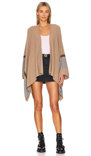 Harper Poncho in Oatmeal | Revolve Clothing (Global)