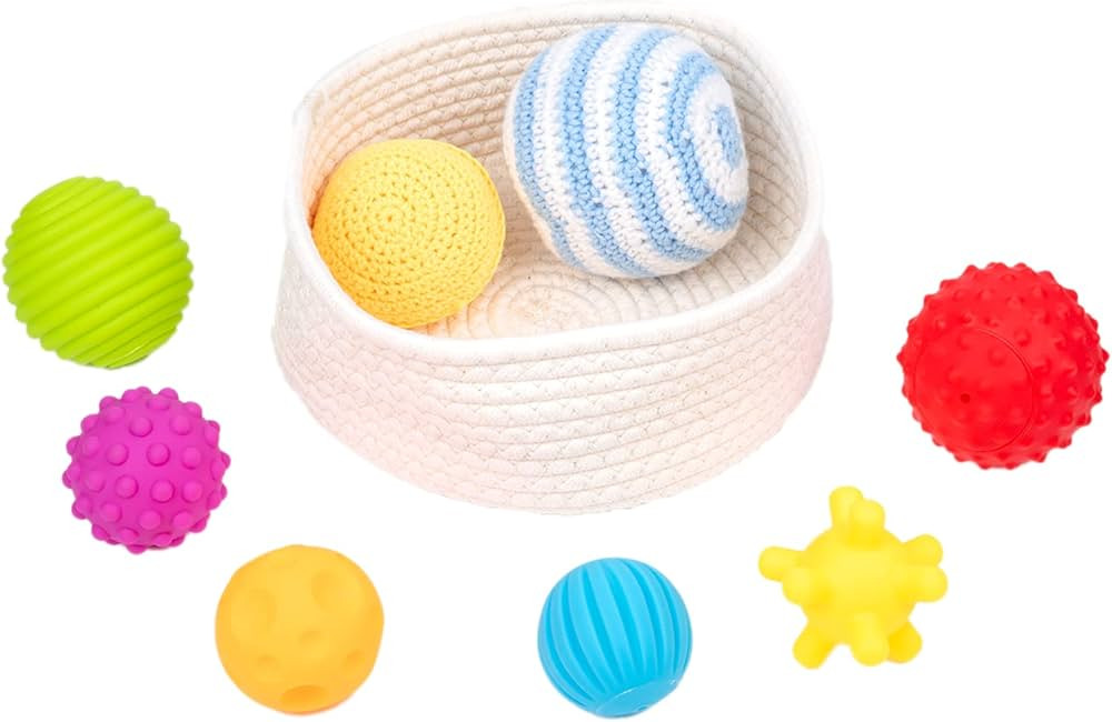 Baby Grisping Balls Textured Multi Sensory Toys Infant Ball Gift Set 6-12 Months Baby Toys | Amazon (US)