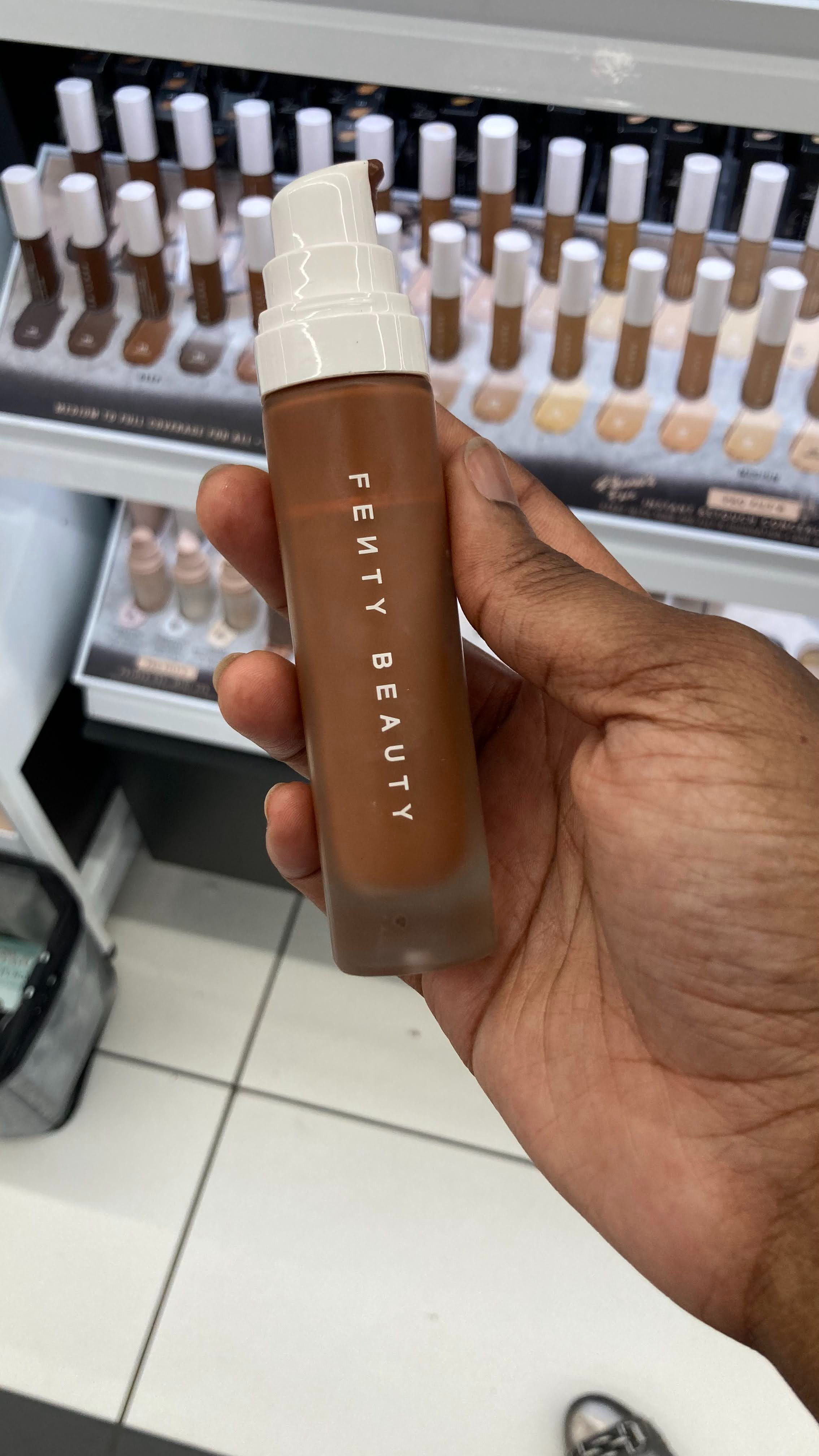 If you're looking for a new liquid matte foundation or looking to stock up, the Fenty matte foundation is 50% off at Ulta. Not sure how long the sale will last, so if you want it, shop today.
#LTKmakeup #foundation #oilyskin 

 #LTKOver40 #LTKSaleAlert #LTKBeauty