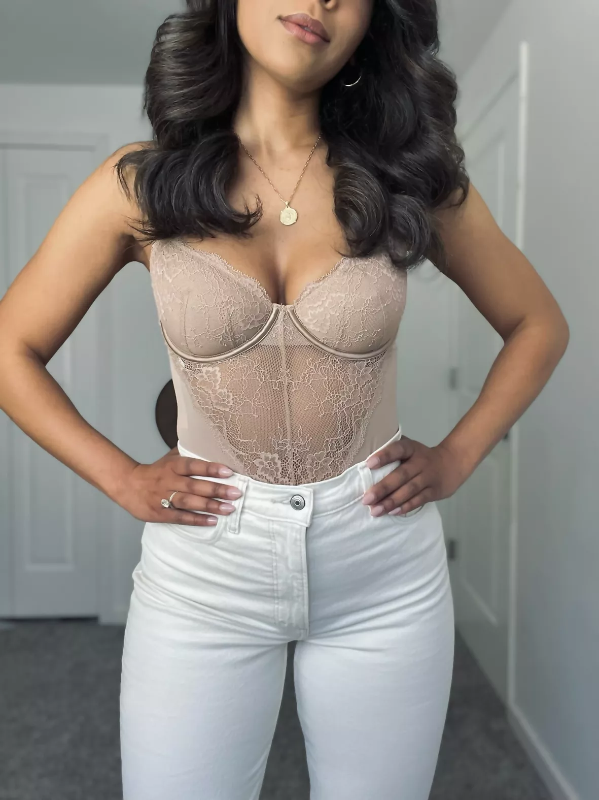 Lace and Mesh Underwire Bodysuit curated on LTK