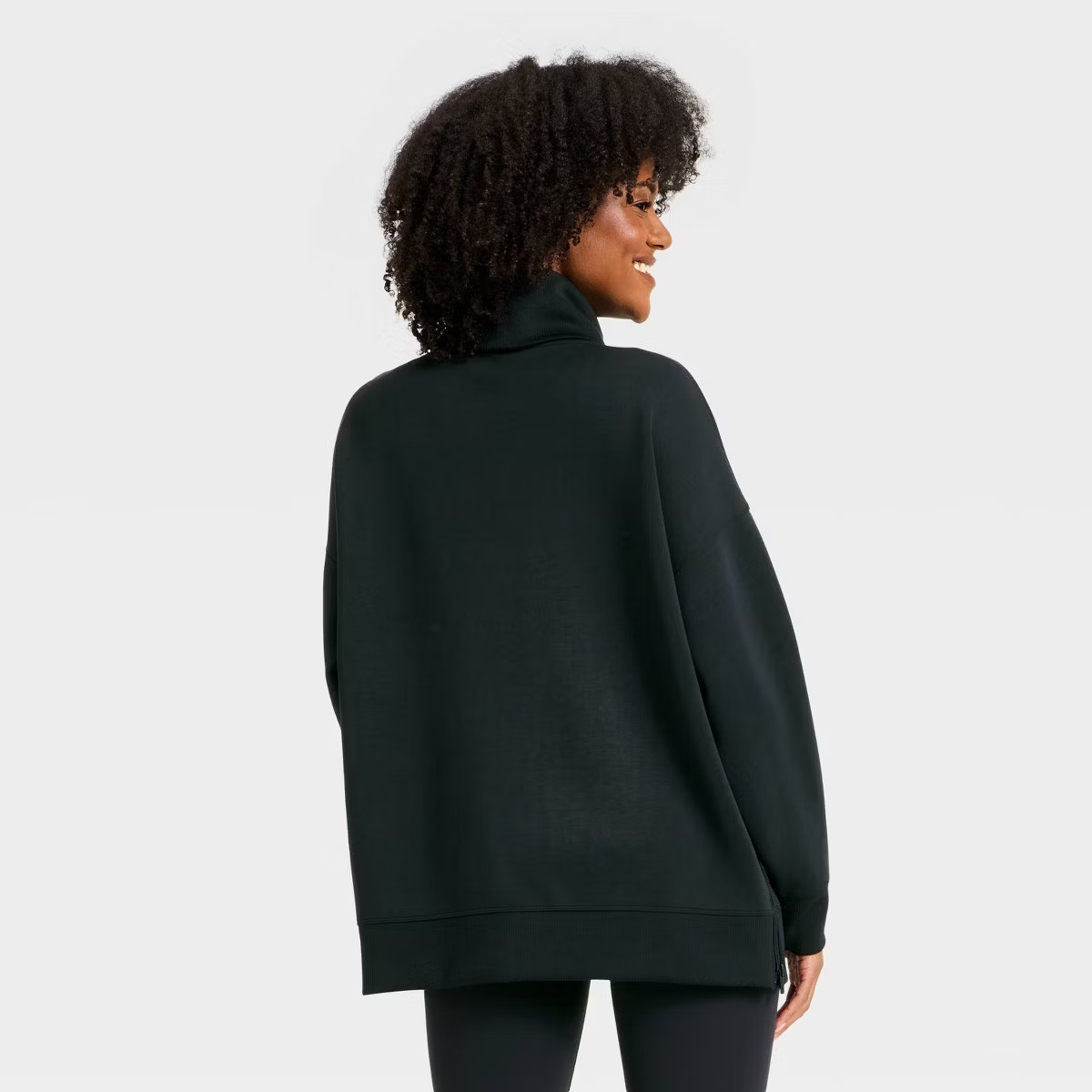 Women's Airy Sleek Funnel Neck Sweatshirt - All In Motion™ | Target