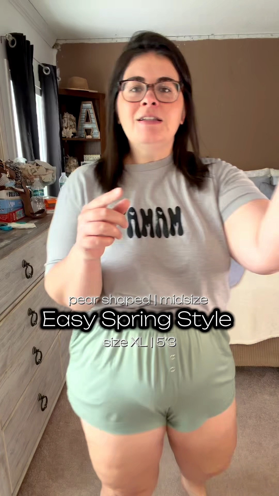 Easy spring outfit you can actually live in 🙌

If you’re pear-shaped like me, you already know the struggle—jeans that gap, shorts that cling to the wrong places, and tops that don’t balance proportions.

This combo fixes that:
✔ relaxed sweatshirt = balances hips
✔ flowy shorts = no clinging, no riding up
✔ neutral sneakers = effortless + mom-life approved

And yes… this is 100% doable one-handed right now 😅

Linked everything I can—easy, wearable pieces you’ll reach for on repeat 🤍

Sweater  https://www.tiktok.com/t/ZT982AnMtorXQ-7FC68/

#LTKPlusSize #LTKootd #LTKMidsize