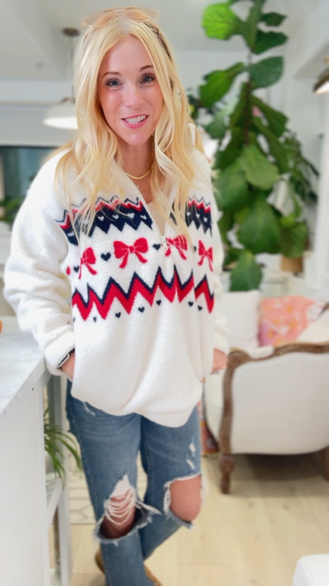 Classic Christmas outfit, Thanksgiving outfit and ski season style — this cozy fleece set with a traditional Fair Isle print is everything I want for winter.

The fabric is incredibly soft and warm, with that plush fleece texture that feels like being wrapped in a blanket. The Fair Isle pattern gives it that timeless, ski-lodge-in-the-mountains look that never goes out of style. It’s festive enough for Christmas morning but subtle enough to wear all season long — from November through snowy January weekends.

I love that it works just as well for lounging at home as it does for layering under a puffer jacket for travel or ski trips. Think cozy cabin mornings, hot cocoa by the fire, or wrapping gifts with twinkle lights on. It’s also perfect for those cold winter days when you still want to look pulled together but stay ultra-comfortable.

If you’re into classic holiday prints, cozy matching sets, or après-ski style, this fleece Fair Isle outfit is a must. It’s one of those rare finds that’s both practical and adorable — easy to pack for winter vacations and cute enough for Christmas photos.

#fairisle #fairisleprint #christmasoutfit #holidaystyle #holidayfashion #winteroutfit #cozyfashion #fleece #skioutfit #apresski #winterwardrobe #cozyseason #ltkwinter #holidaytravel #christmaspajamas #winterstyle #skiresortstyle #loungewear #cozyset #fleeceoutfit

#LTKmomlife #LTKootd #LTKHoliday